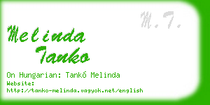 melinda tanko business card
