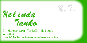 melinda tanko business card